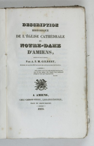 Description de la Cathédrale d'Amiens.