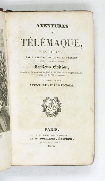 Aventures de Télémaque, fils d'Ulysse [.]. Septième edition.