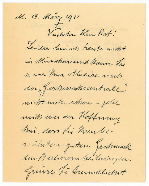 Eigenh. Brief mit U.