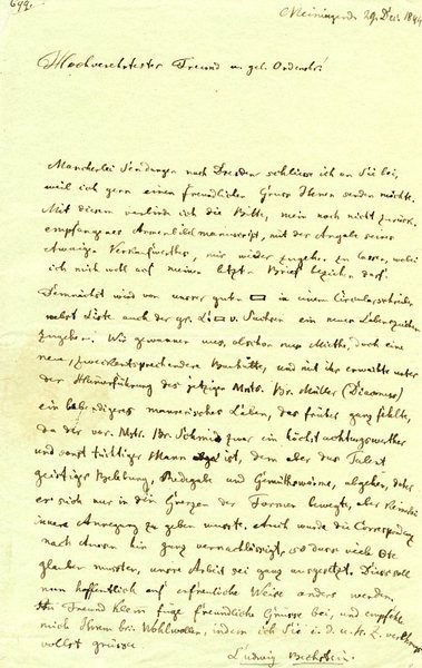 Eigenh. Brief mit U.