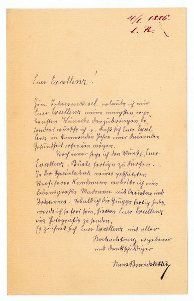 2 eigenh. Briefe mit U.