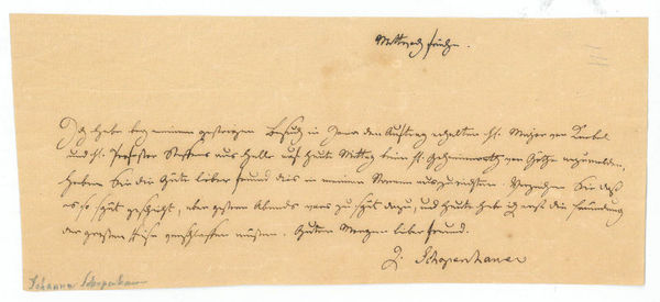 Eigenh. Schreiben mit U.