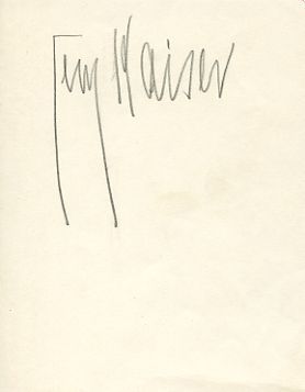 Albumblatt mit eigenh. Namenszug.
