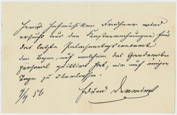 Eigenh. Mitteilung mit U. (“Eduard Devrient”).