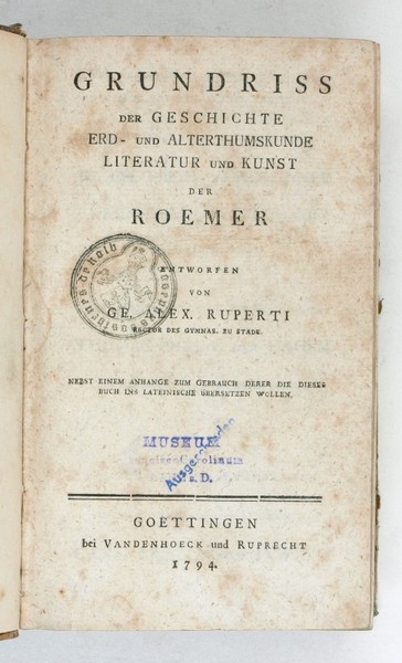 Grundriss der Geschichte, Erd- und Alterthumskunde, Literatur und Kunst der …