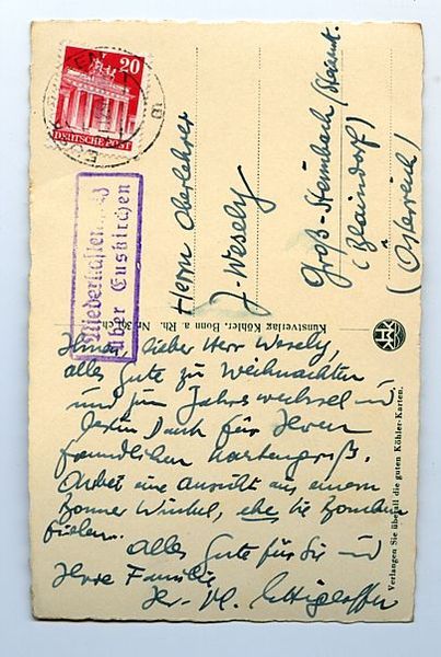 Eigenh. Bildpostkarte mit U.