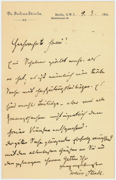 Eigenh. Brief mit U.