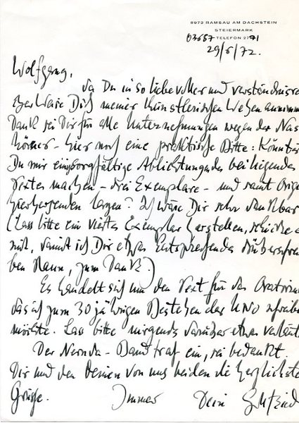 Ms. Typoskript mit kl. eigenh. Korrekturen, eh. Widmungsblatt mit U. …