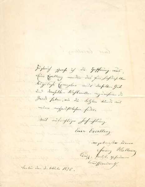 Eigenh. Brief mit U.