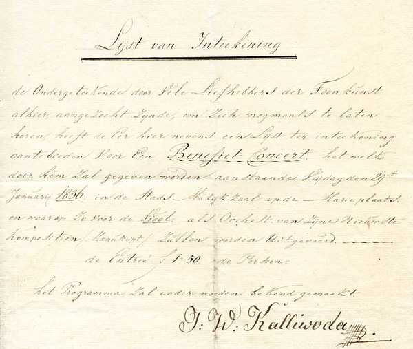 Schriftstück mit eigenh. U.