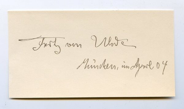 Albumblatt mit eigenh. Namenszug.