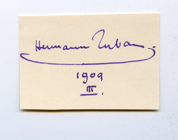 Albumblatt mit eigenh. Namenszug.