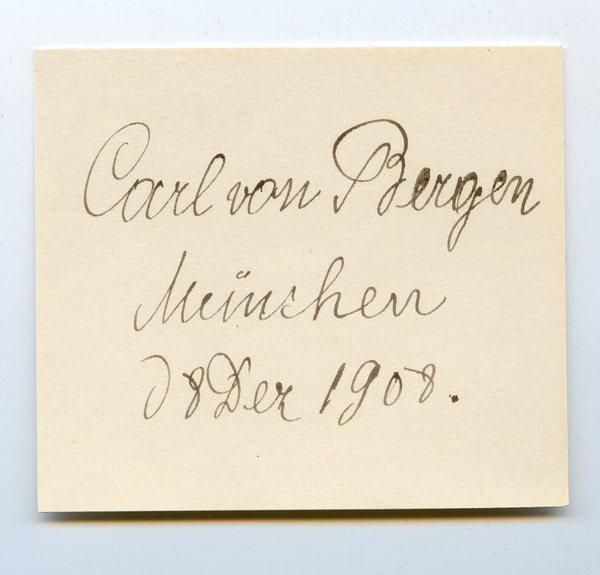 Albumblatt mit eigenh. Namenszug.