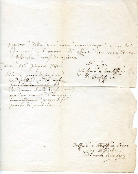 Eigenh. Brief mit U.