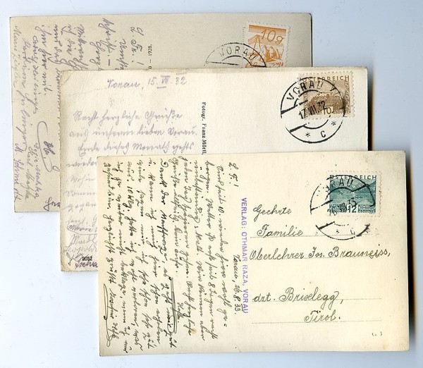 Bildpostkarte mit eigenh. U.