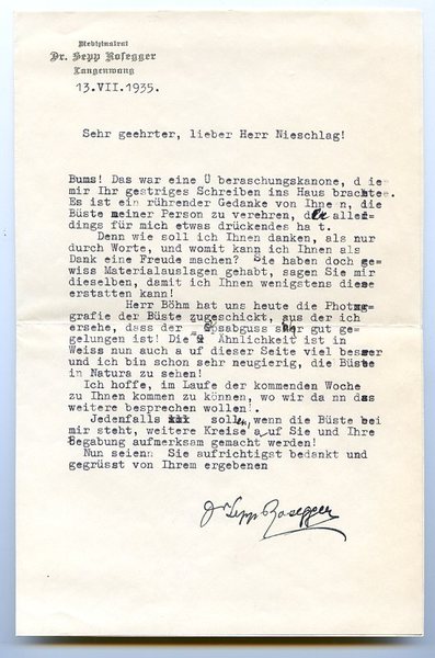 Ms. Brief mit eigenh. U.