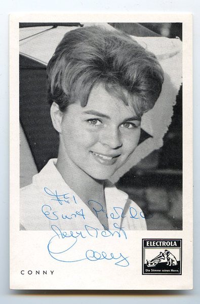 Portraitpostkarte mit eigenh. Widmung und U.