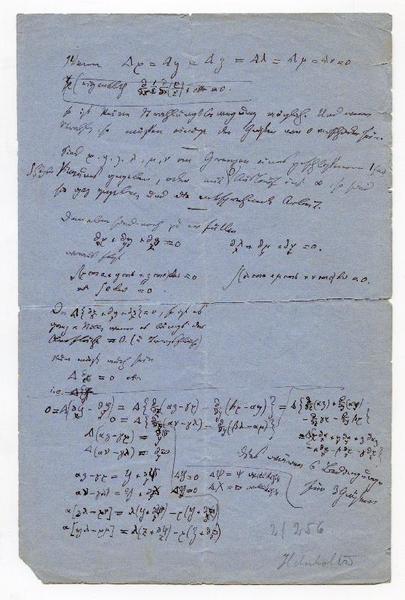 Autograph manuscript.
