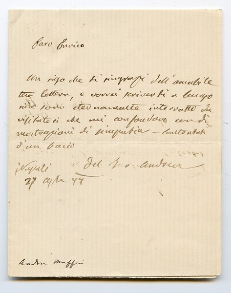 Eigenh. Brief mit U.