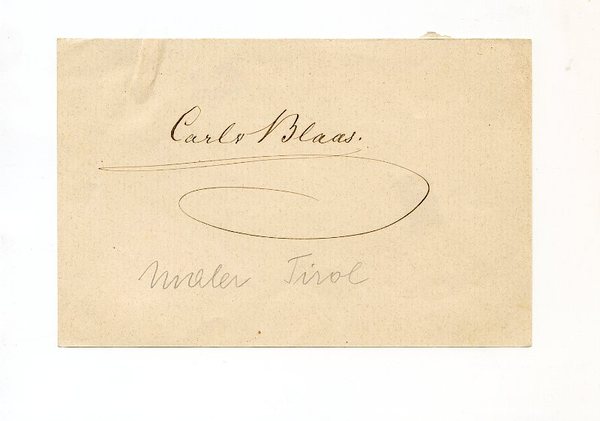 Albumblatt mit eigenh. U.