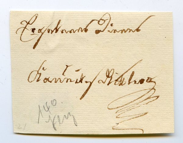 Briefausschnitt mit eigenh. Schlußzeile und U.