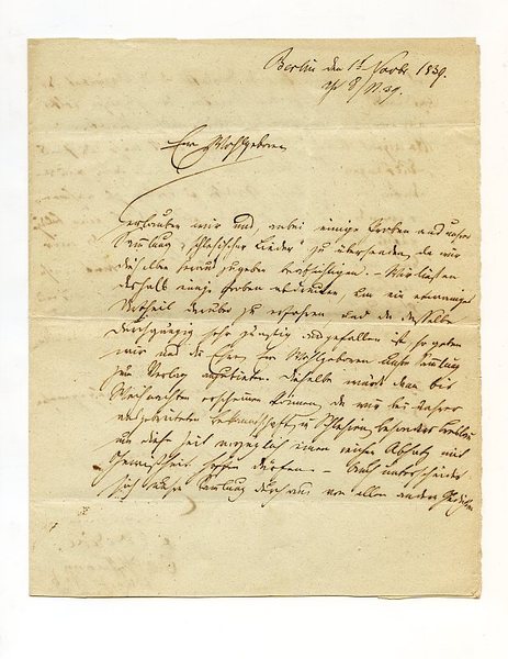 Eigenh. Brief mit U. ("C. O. Hoffmann").