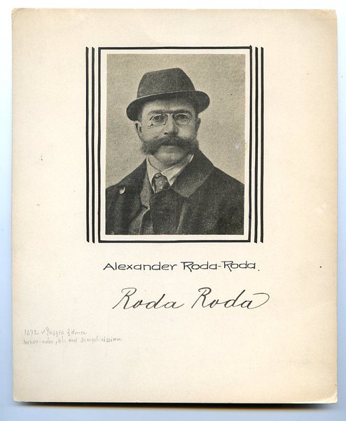 Albumblatt mit eigenh. U.