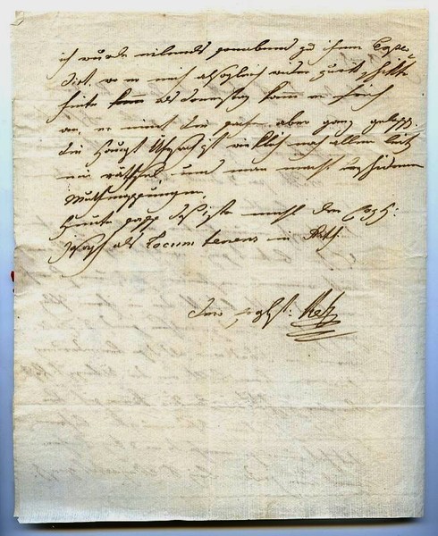 Eigenh. Brief mit U.