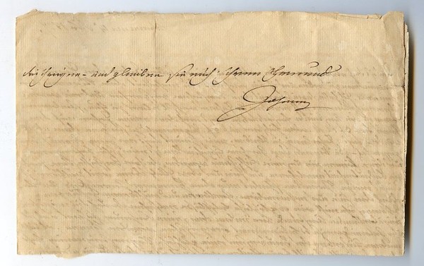 Eigenh. Brief mit U.