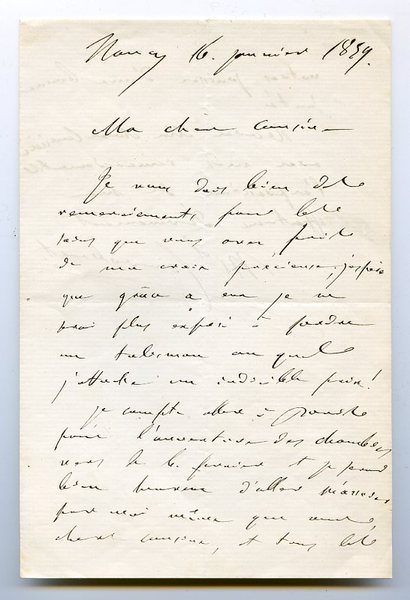 Eigenh. Brief mit U. ("M[arech]al Canrobert").