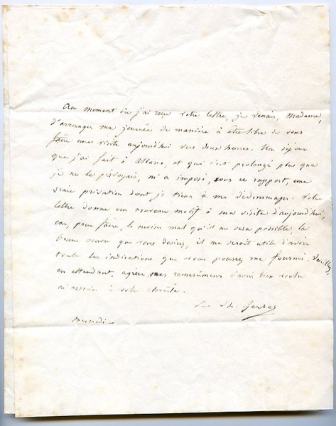 2 eigenh. Briefe mit U.