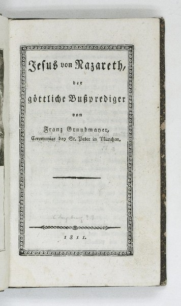 Jesus von Nazareth, der göttliche Bußprediger.