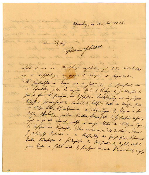 Eigenh. Brief mit U. ("Julius Körner").