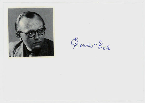 Albumblatt mit eigenh. U.