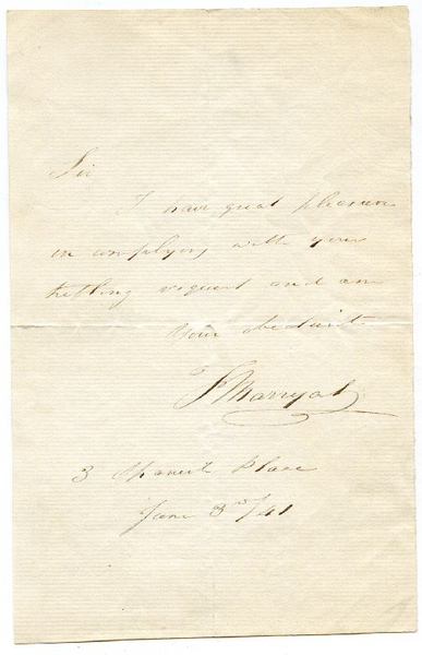 Autograph letter signed.