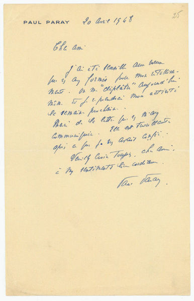 Eigenh. Brief mit U.