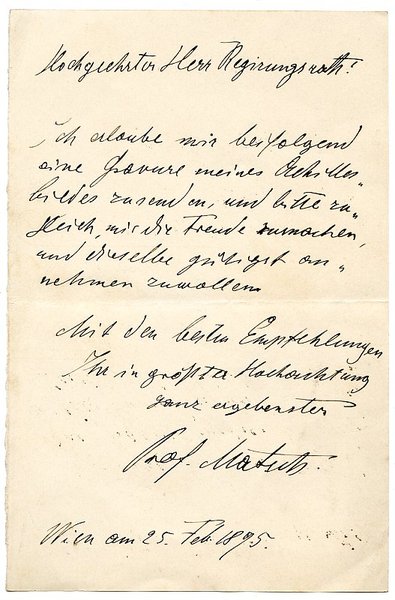 2 eigenh. Briefe mit U.