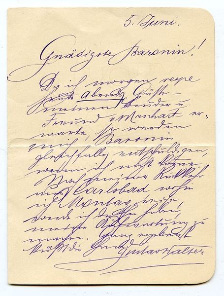 Autograph letter signed.