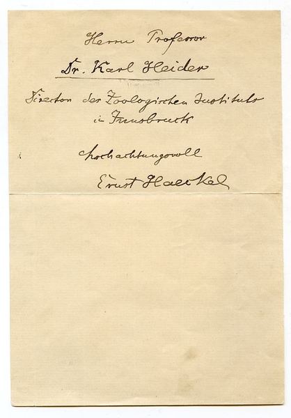 Autograph quotation signed.