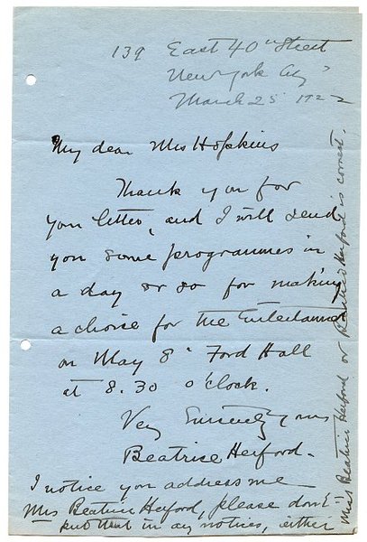 Eigenh. Brief mit U.