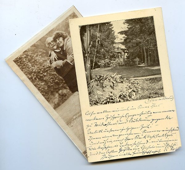 Eigenh. Bildpostkarte mit U.