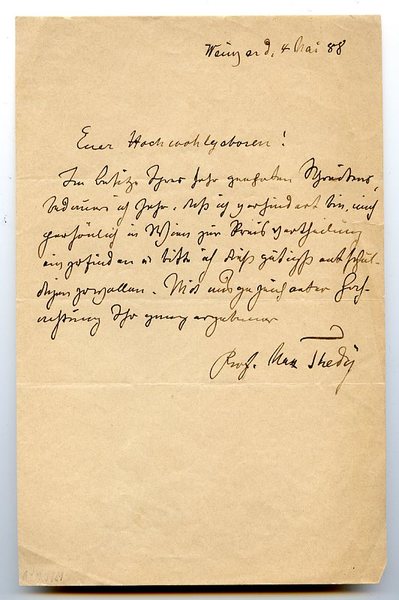 Eigenh. Brief mit U.