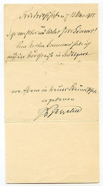 Autograph letter signed ("Gf. Zeppelin").