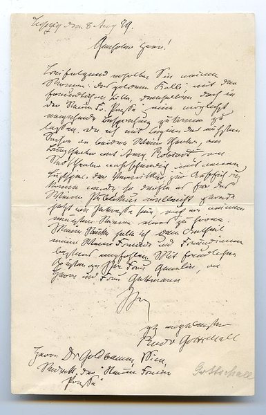 Eigenh. Briefe mit U.