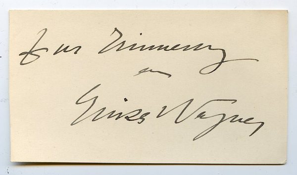 Albumblatt mit eigenh. U.