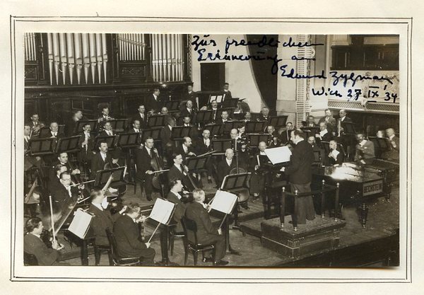 Bildpostkarte mit eigenh. Grußzeile und U.