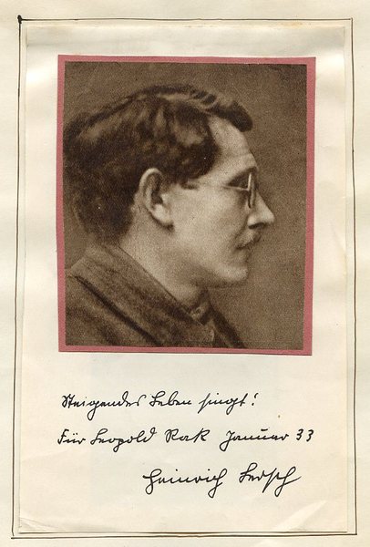 Eigenh. Albumblatt mit U.
