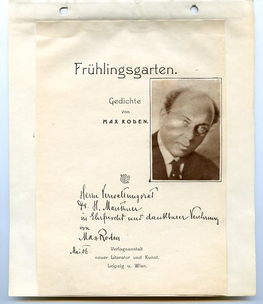 Eigenh. Albumblatt mit U.