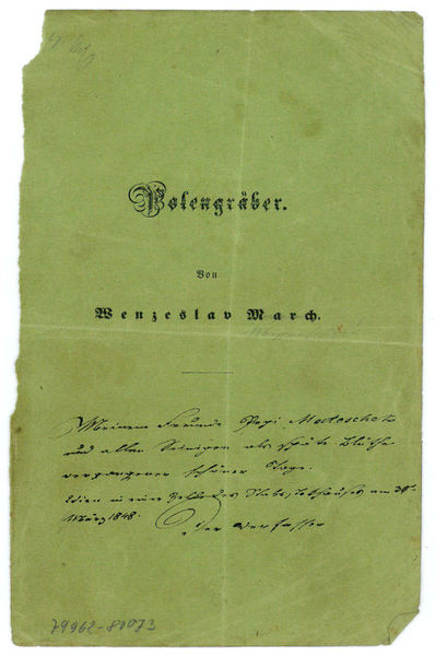 Eigenh. Widmung mit U. ("der Verfasser").