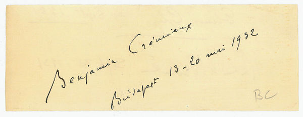 Albumblatt mit eigenh. U.